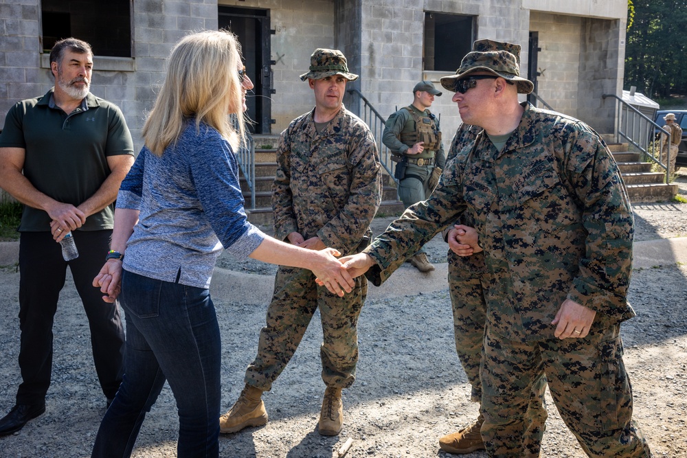 Congresswoman Abigail Spanberger Visits Marine Corps Base Quantico