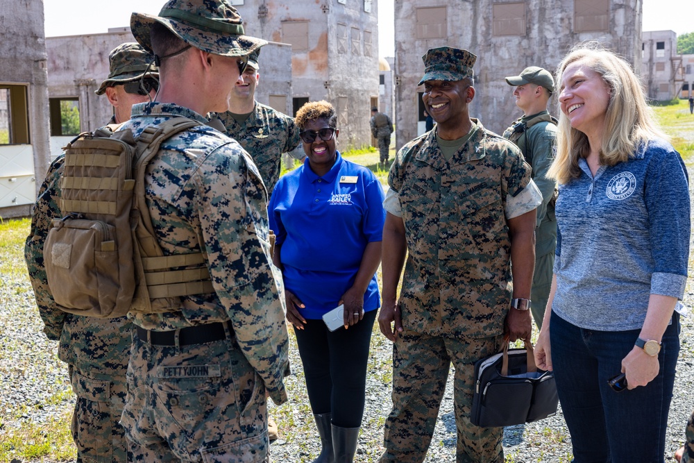 Congresswoman Abigail Spanberger Visits Marine Corps Base Quantico