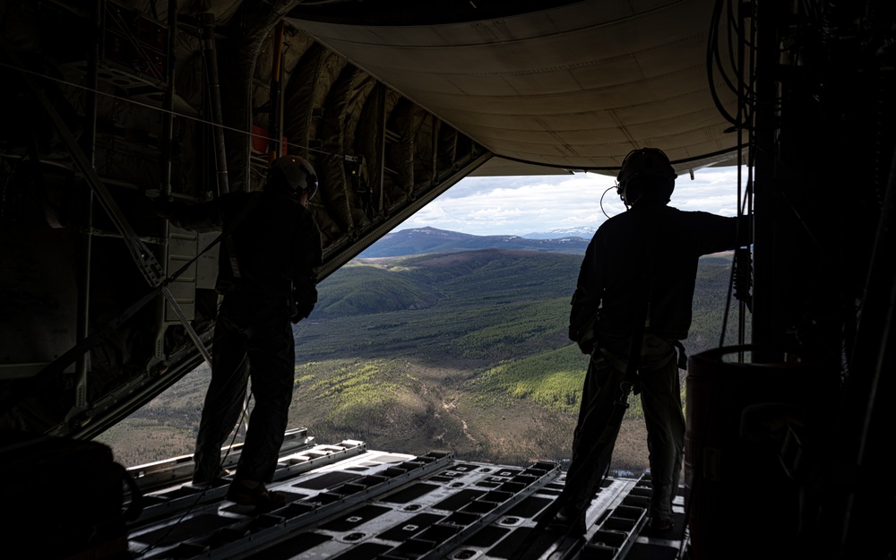 Kodiak Mace 23: Marine Aerial Refueler Transport Squadrons conduct simulated airdrop training