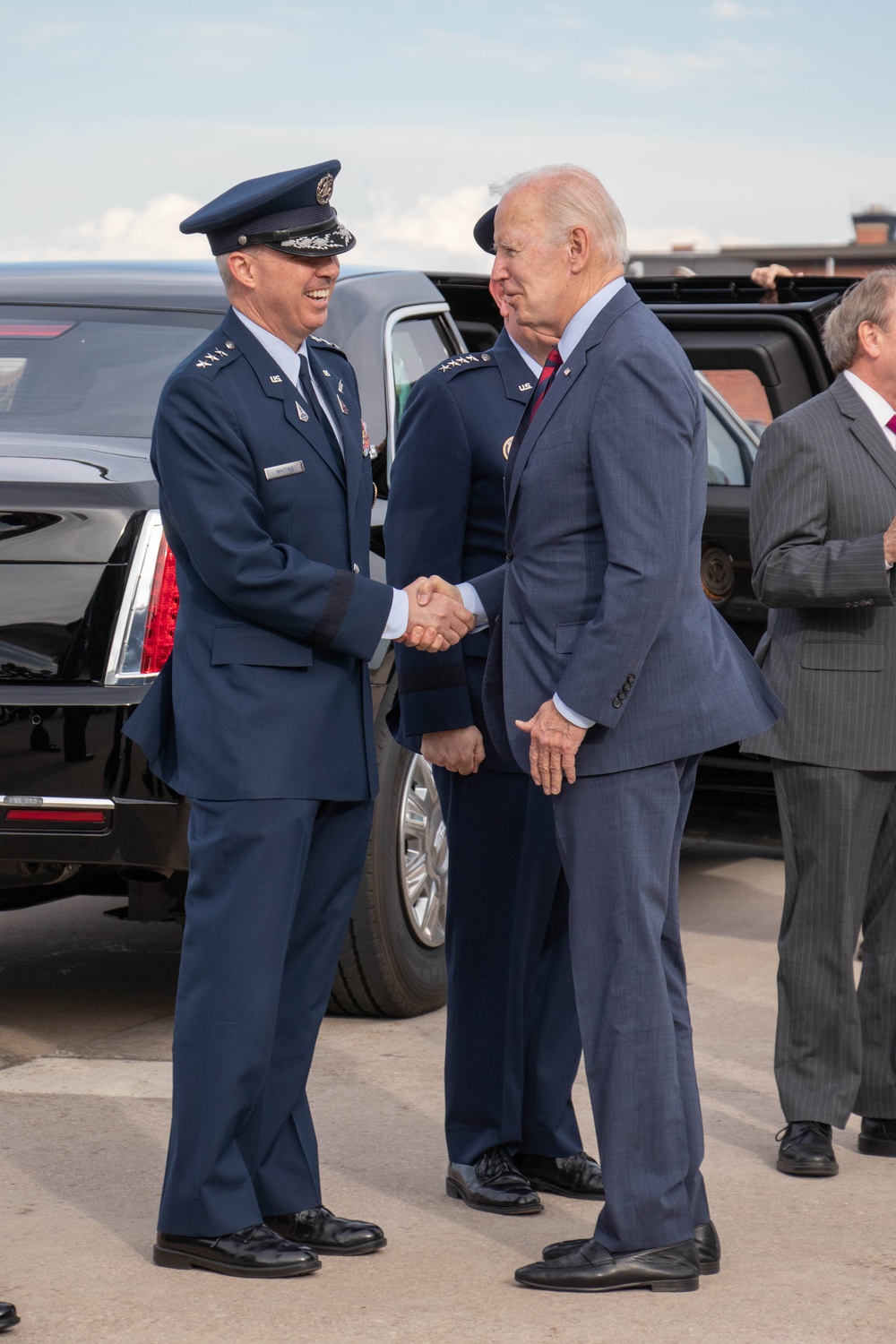 POTUS Arrival at Peterson Space Force Base