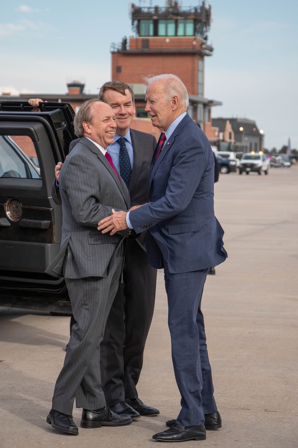 POTUS Arrival at Peterson Space Force Base