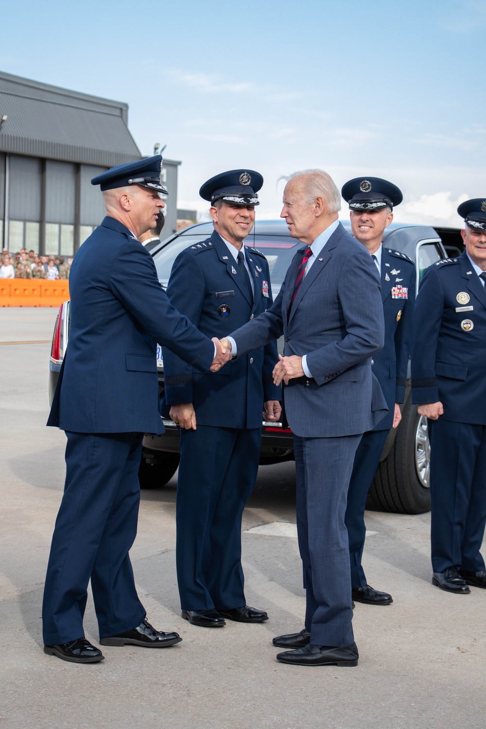 POTUS Arrival at Peterson Space Force Base