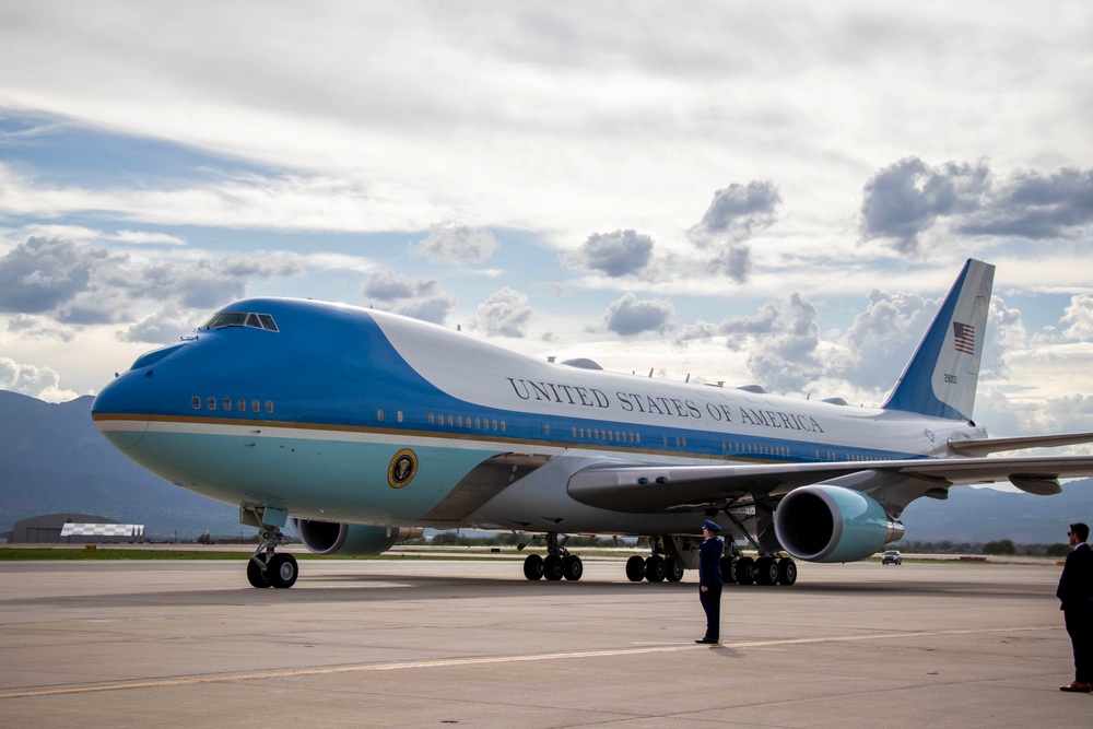 POTUS Arrival at Peterson Space Force Base