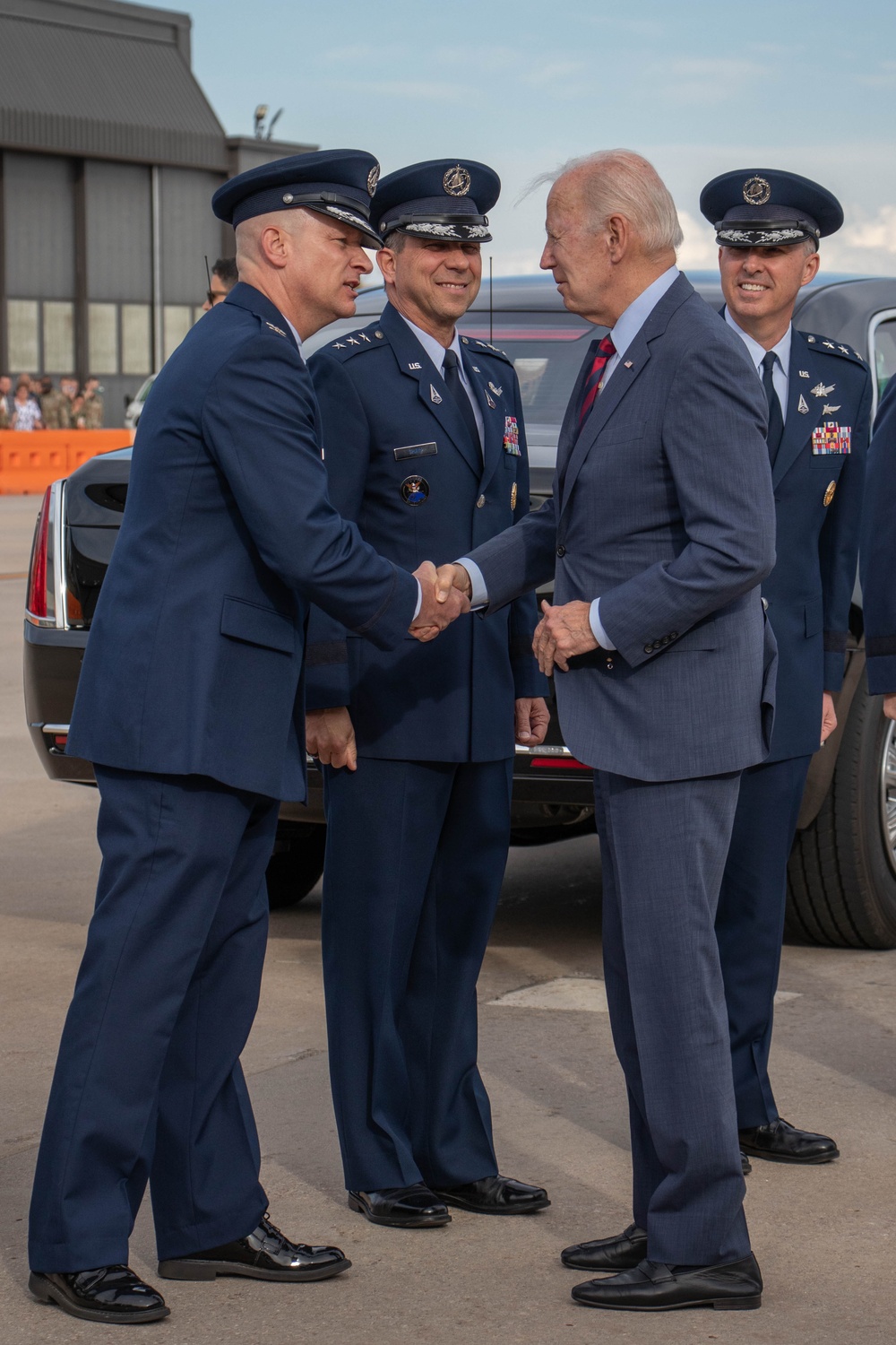 POTUS Arrival at Peterson Space Force Base