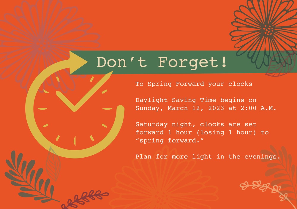 Daylight Savings Time Graphic