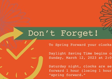Daylight Savings Time Graphic