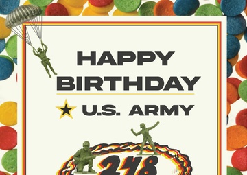 U.S. Army Birthday Graphic