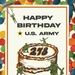 U.S. Army Birthday Graphic