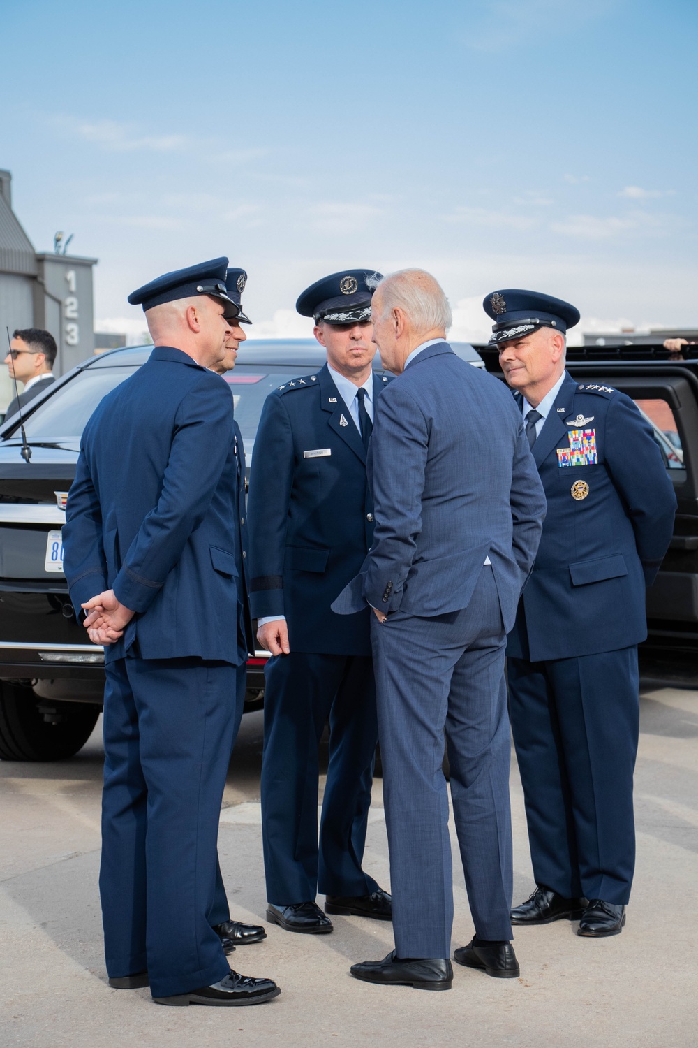 POTUS Arrival at Peterson Space Force Base