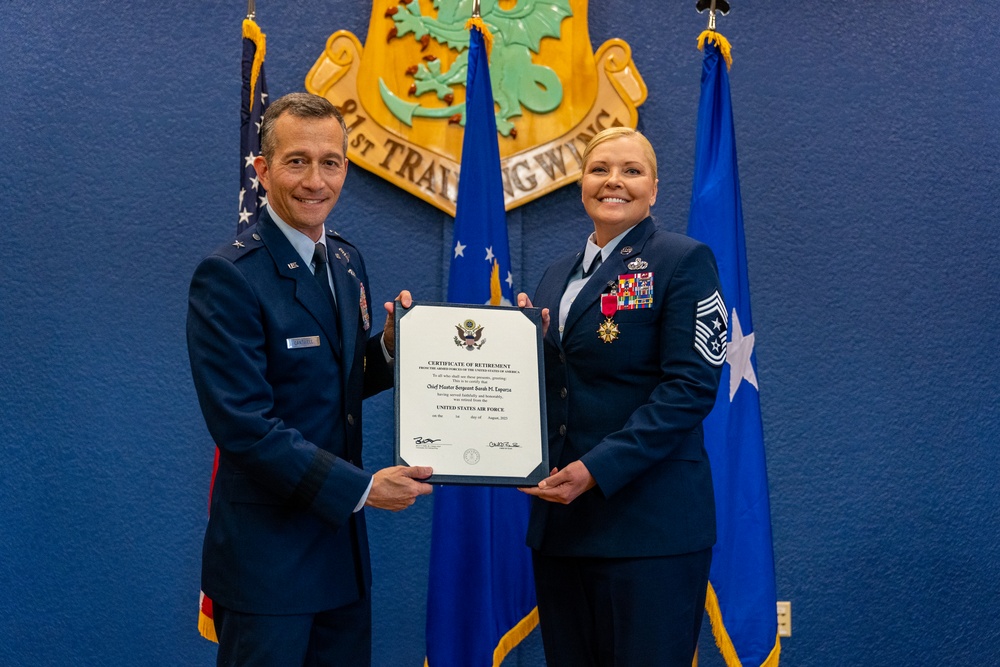 81st Training Wing Command Chief Retires