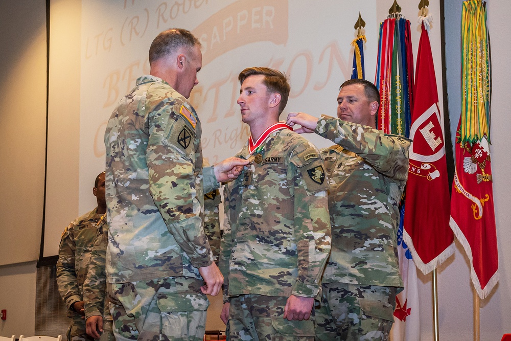 Cadets polish their military skills prior to graduation as top three finisher at Best Sapper Competition