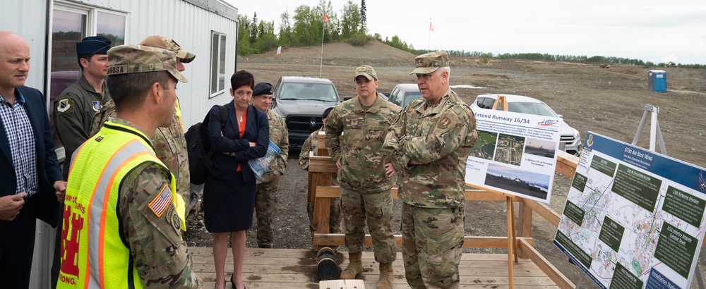 Maj. Gen. John Allen visits Joint Base Elmendorf-Richardson