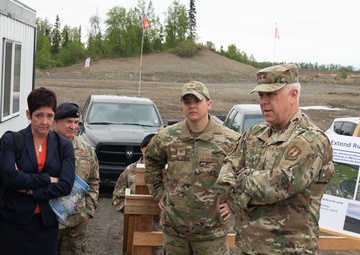 Maj. Gen. John Allen visits Joint Base Elmendorf-Richardson