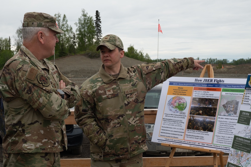 Maj. Gen. John Allen visits Joint Base Elmendorf-Richardson