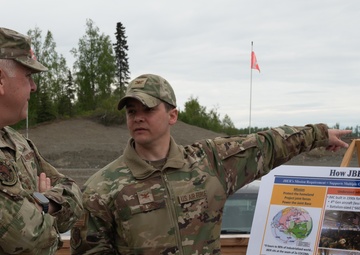 Maj. Gen. John Allen visits Joint Base Elmendorf-Richardson