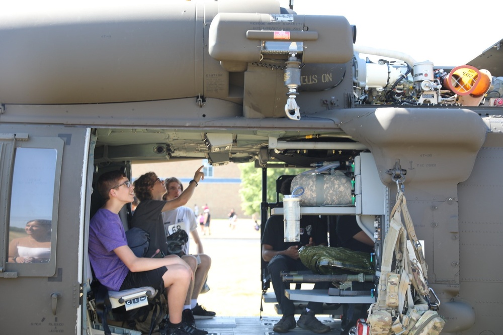 HH-60 Black Hawk MEDEVAC visit to Dauphin County Technical School