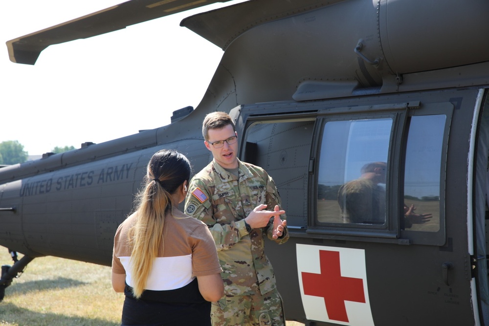 HH-60 Black Hawk MEDEVAC visit to Dauphin County Technical School