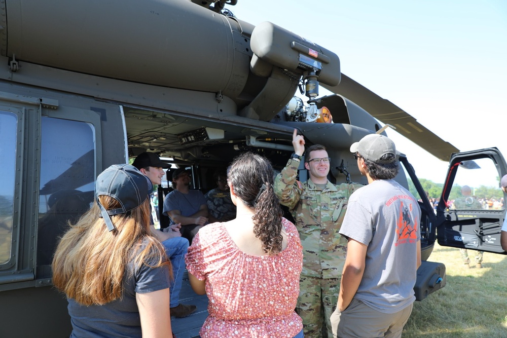 HH-60 Black Hawk MEDEVAC visit to Dauphin County Technical School