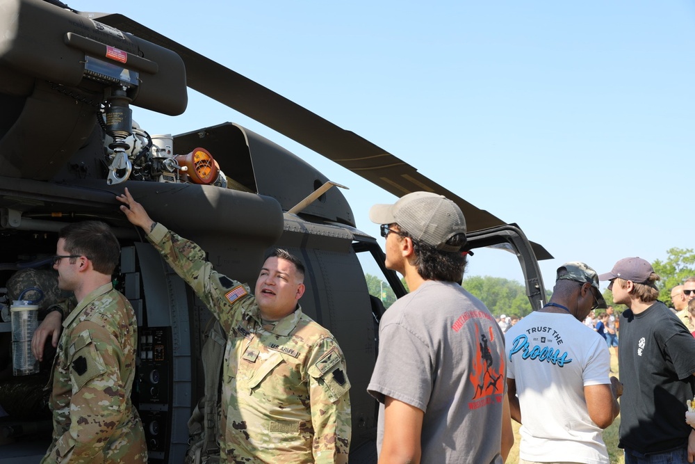 HH-60 Black Hawk MEDEVAC visit to Dauphin County Technical School