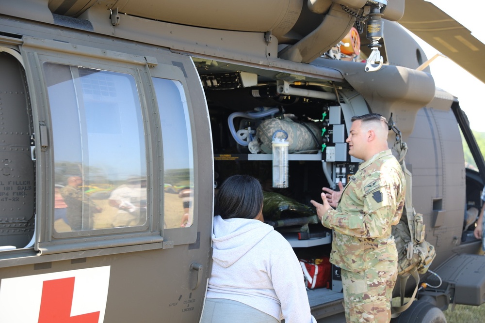 HH-60 Black Hawk MEDEVAC visit to Dauphin County Technical School