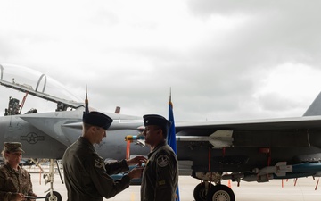 307th FS holds change of command ceremony