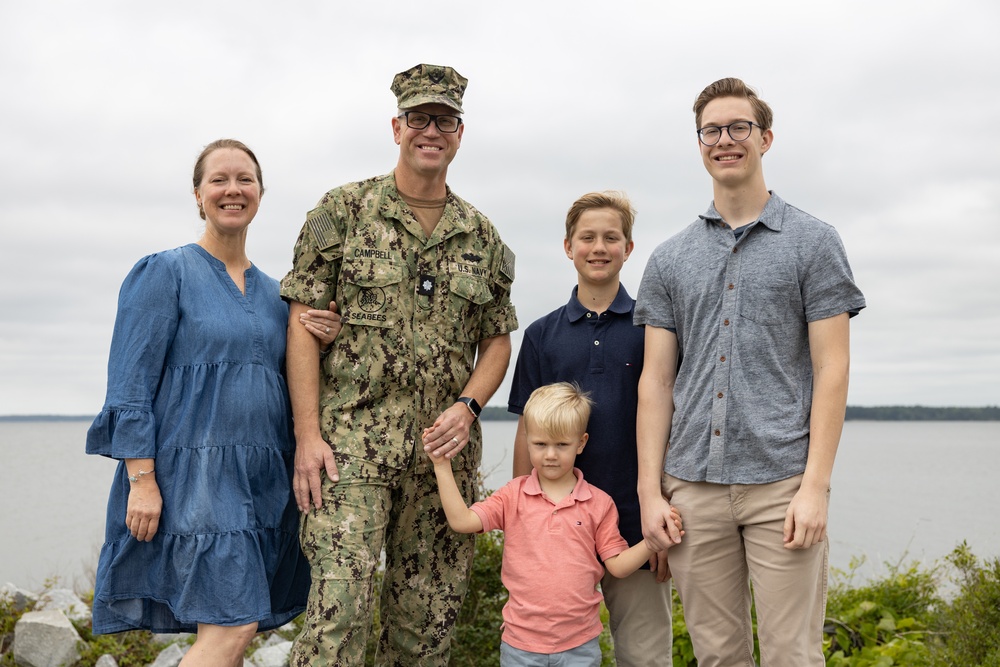 U.S. Navy Cmdr. Ross Campbell Retires after 24 Years of Service