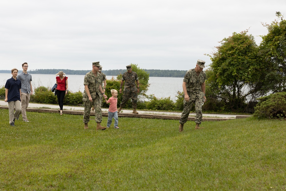 U.S. Navy Cmdr. Ross Campbell Retires after 24 Years of Service