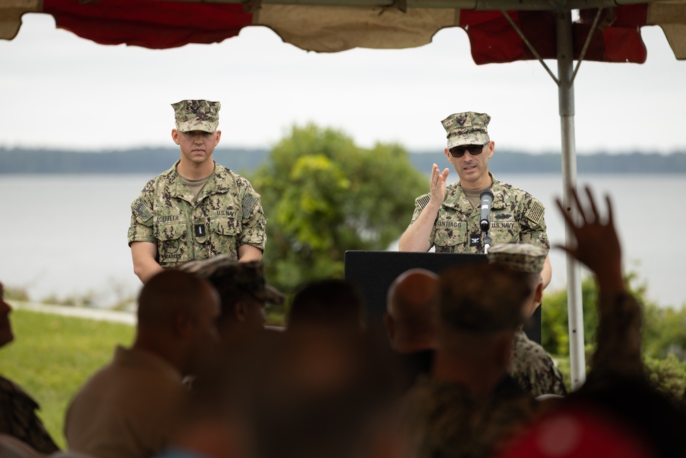 U.S. Navy Cmdr. Ross Campbell Retires after 24 Years of Service