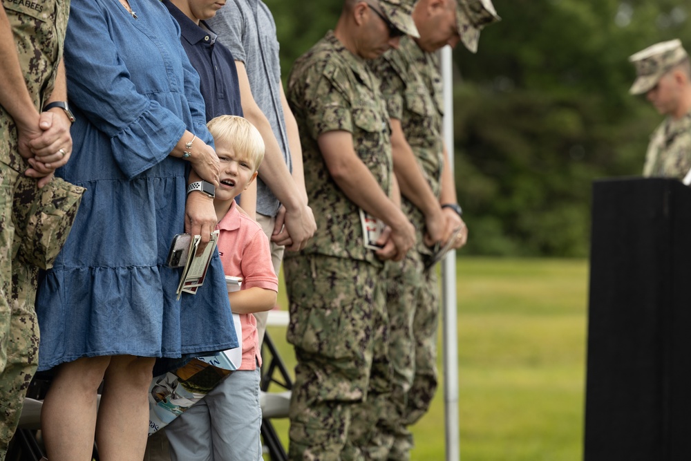 U.S. Navy Cmdr. Ross Campbell Retires after 24 Years of Service