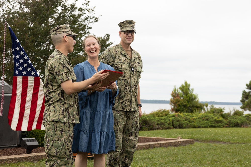 U.S. Navy Cmdr. Ross Campbell Retires after 24 Years of Service