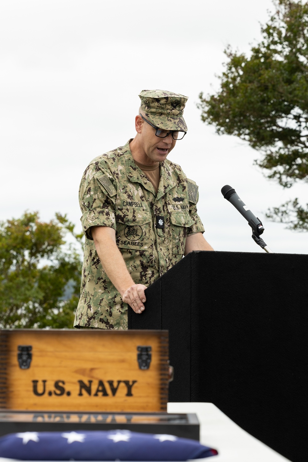 U.S. Navy Cmdr. Ross Campbell Retires after 24 Years of Service