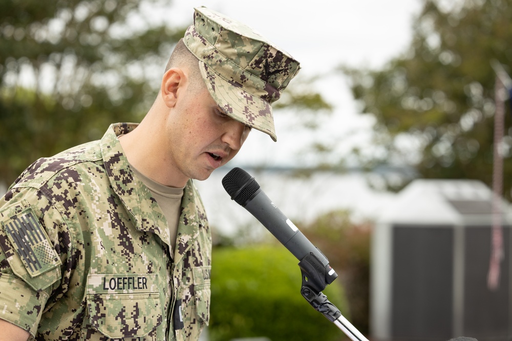 U.S. Navy Cmdr. Ross Campbell Retires after 24 Years of Service