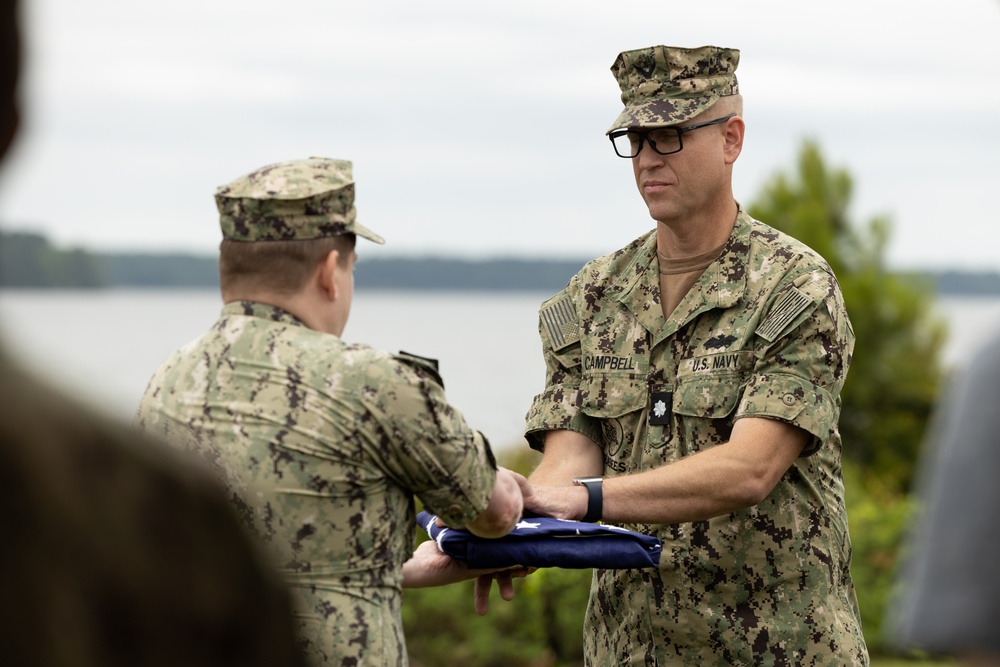 U.S. Navy Cmdr. Ross Campbell Retires after 24 Years of Service