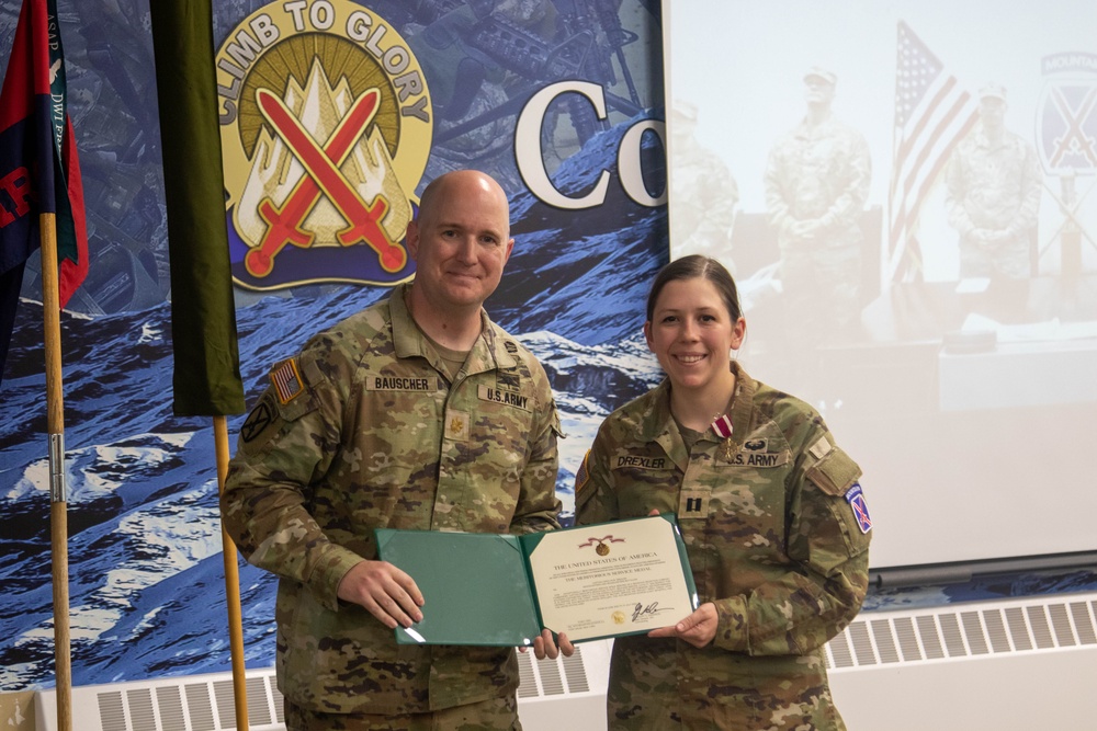 Mountain Reception Company Change of Command