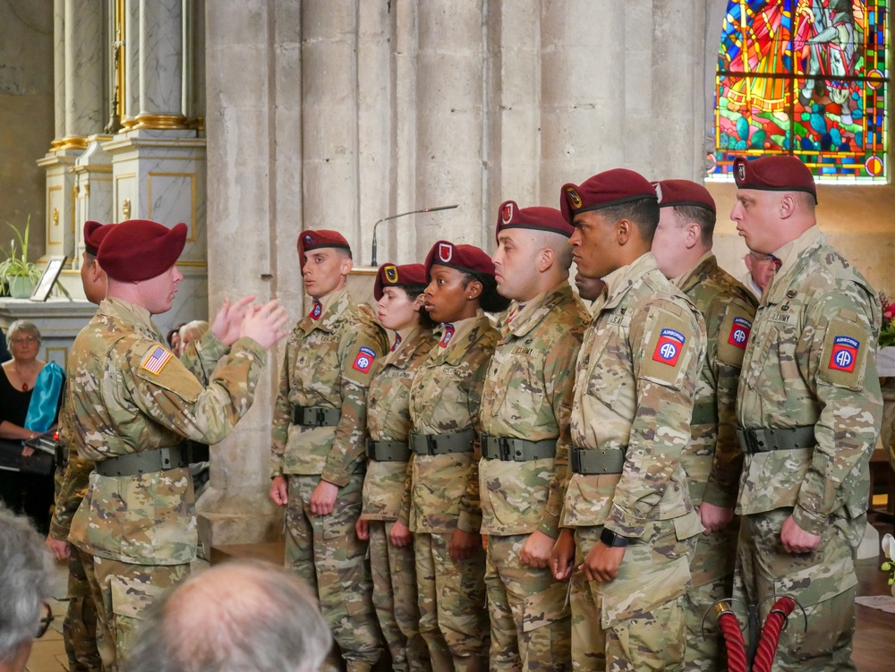 82nd Airborne Division participates in combined memorial service during D-Day 79