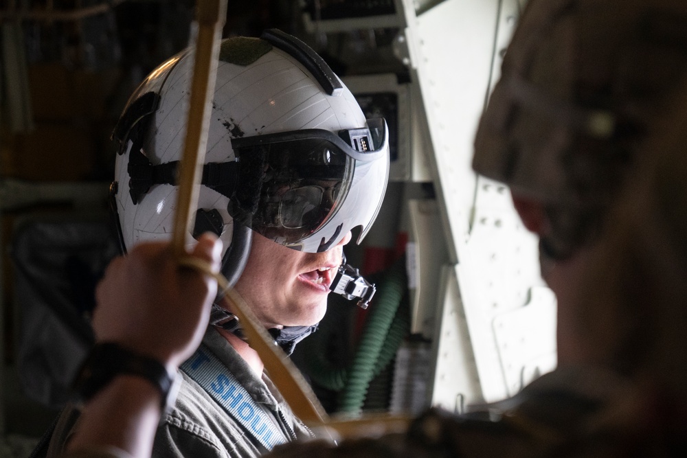 1-509th and 3-509th Infantry Regiments jump together celebrating Geronimo unit lineage