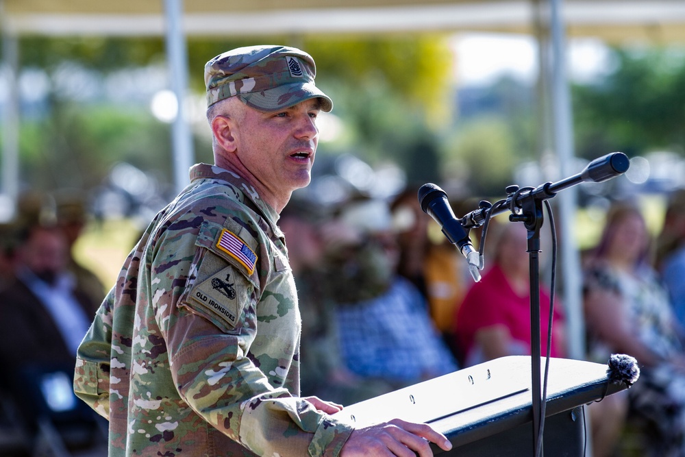 1st Armored Division welcomes new command sergeant major