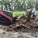 Skid-steer stump removal