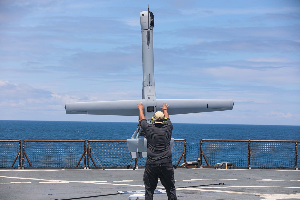 USS Carter Hall Conducts UAS Flight Operations