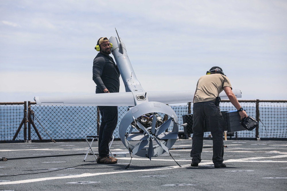 USS Carter Hall Conducts UAS Flight Operations