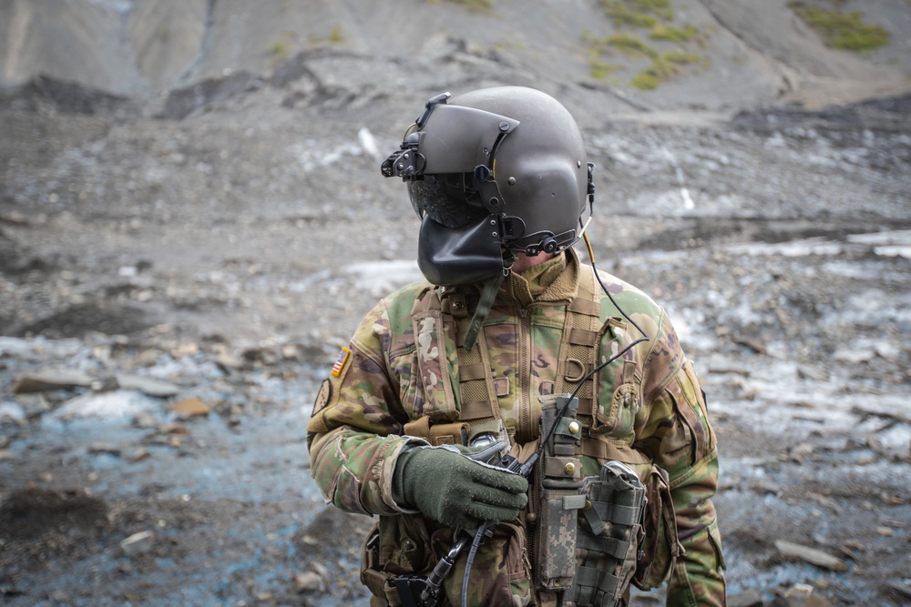 Alaska Army Aviation Conducts Training Near Colony Glacier