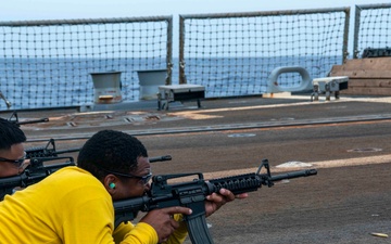 Wayne E. Meyer Conducts Small Arms Live Fire Exercise