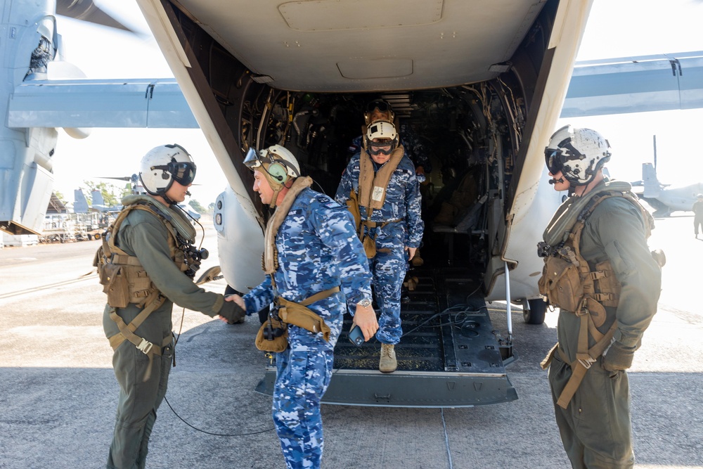 RAAF, Indonesian Air Force tour Darwin in MV-22B Osprey