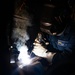 USS Robert Smalls (CG 62) Fireman Utilizes Flat Stick Welding