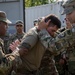 Soldiers from the 508th Military Police Company demonstrate detaining procedures to Albanian and Bulgarian servicemen during DEFENDER 23