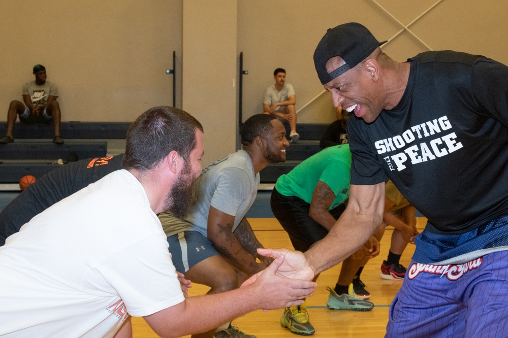 NBA Legends visit Camp Lemonnier