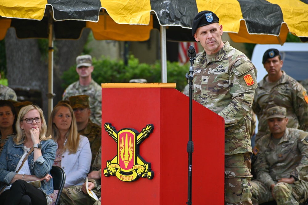 18th Field Artillery Brigade Change of Command