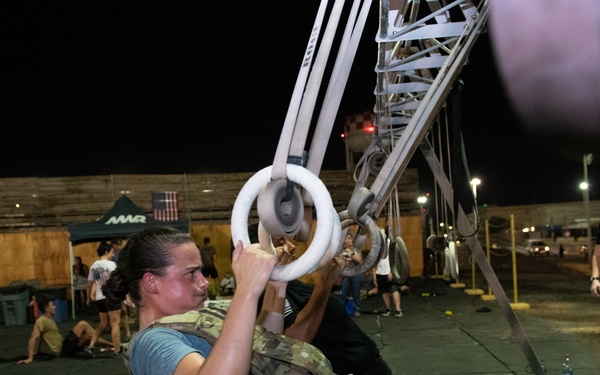 Service members deployed to Camp Lemonnier, Djibouti, perform “The Murph Challenge”
