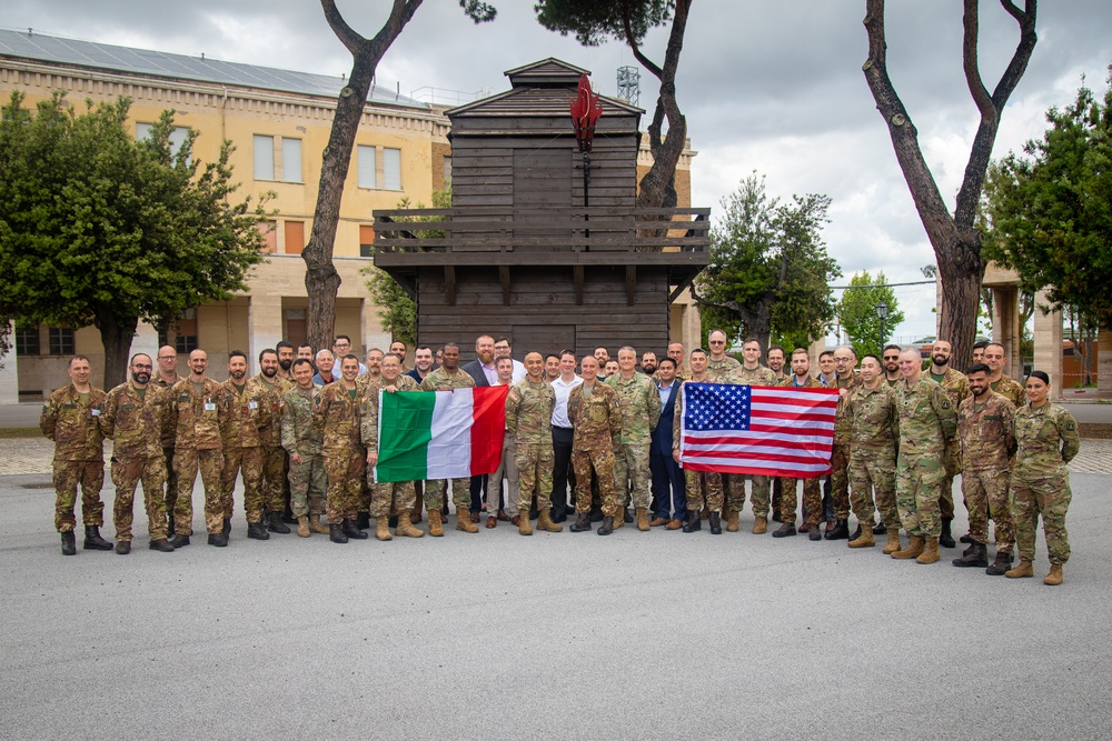 The Army Reserve Cyber Protection Brigade’s Subject Matter Expert Tech Exchange in Rome, Italy culminates with a visit from Brig. Gen. Royce Resoso