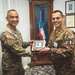 Ten. Col. Daniele Angelo Grasso exchanging gifts with Brig. Gen. Royce Resoso